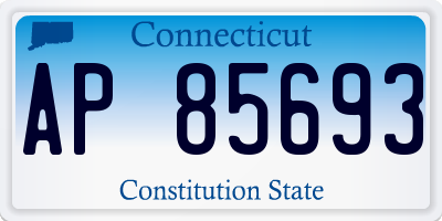 CT license plate AP85693
