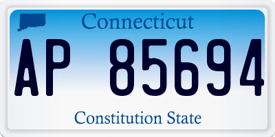 CT license plate AP85694