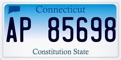 CT license plate AP85698