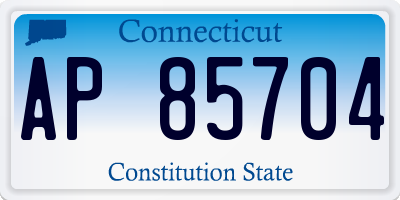 CT license plate AP85704
