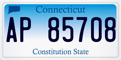 CT license plate AP85708