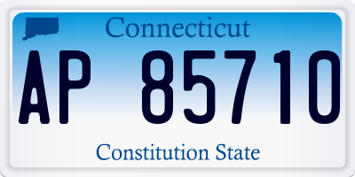 CT license plate AP85710