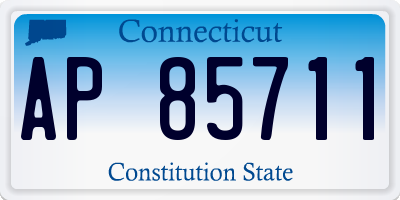 CT license plate AP85711