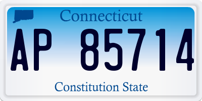 CT license plate AP85714