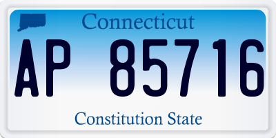CT license plate AP85716