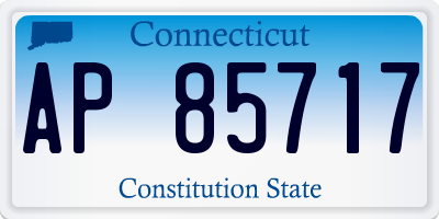 CT license plate AP85717