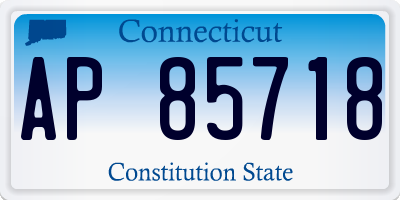 CT license plate AP85718