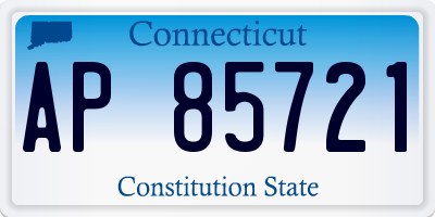 CT license plate AP85721