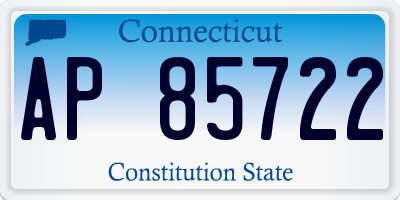 CT license plate AP85722