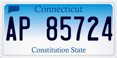CT license plate AP85724