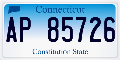 CT license plate AP85726