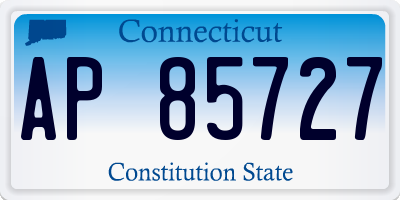 CT license plate AP85727