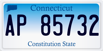 CT license plate AP85732