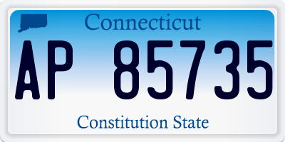 CT license plate AP85735