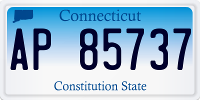CT license plate AP85737