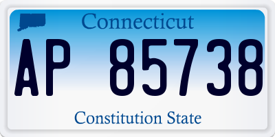 CT license plate AP85738