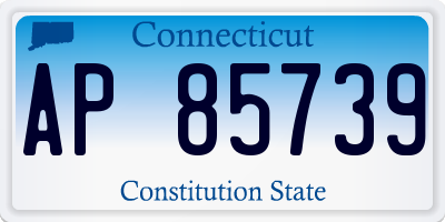 CT license plate AP85739