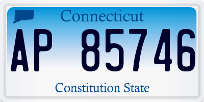 CT license plate AP85746