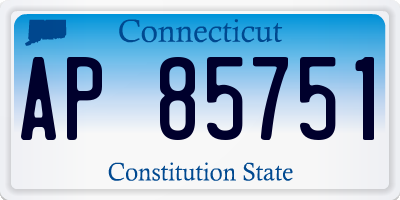 CT license plate AP85751