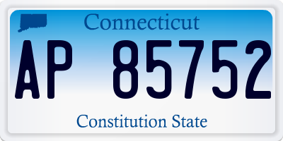 CT license plate AP85752