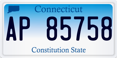 CT license plate AP85758