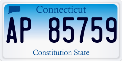 CT license plate AP85759