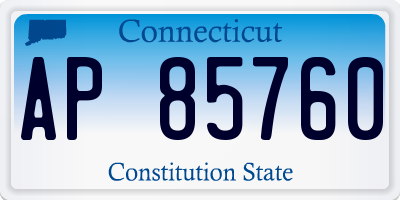 CT license plate AP85760