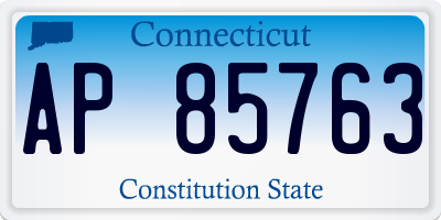 CT license plate AP85763