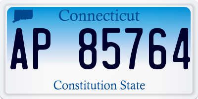 CT license plate AP85764