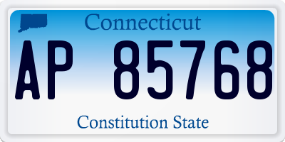 CT license plate AP85768