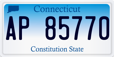 CT license plate AP85770