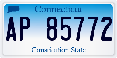 CT license plate AP85772