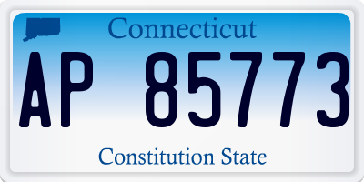 CT license plate AP85773