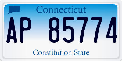 CT license plate AP85774