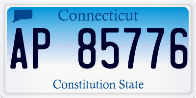 CT license plate AP85776