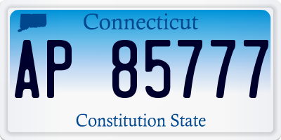 CT license plate AP85777