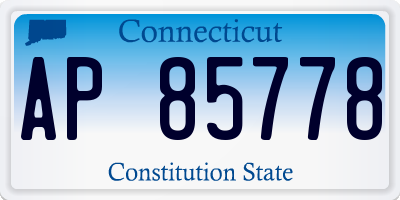 CT license plate AP85778