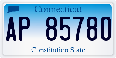 CT license plate AP85780