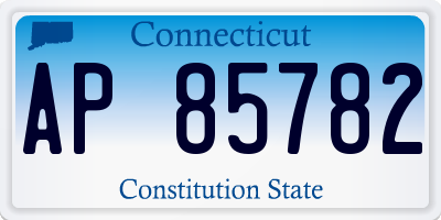 CT license plate AP85782