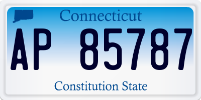 CT license plate AP85787