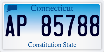 CT license plate AP85788