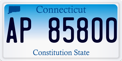 CT license plate AP85800