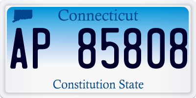 CT license plate AP85808