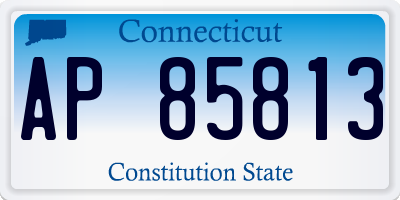CT license plate AP85813
