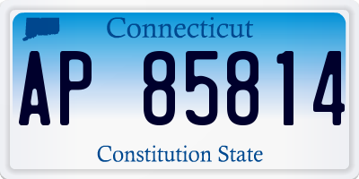 CT license plate AP85814