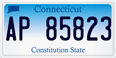 CT license plate AP85823