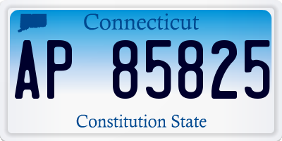 CT license plate AP85825