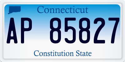 CT license plate AP85827