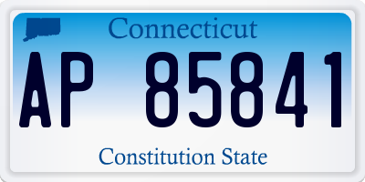 CT license plate AP85841