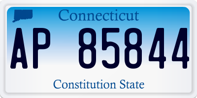 CT license plate AP85844
